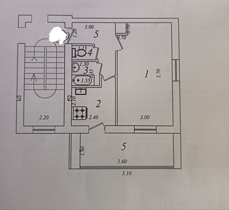 1-room apartment, 40 m², Tashkent, Uchtepa District, for sale
