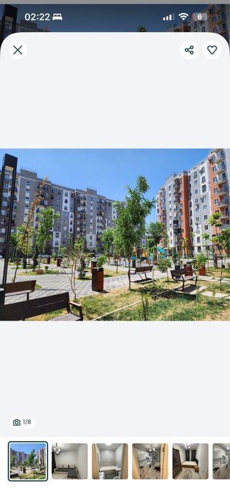 2-xonali kvartira, 40 m²
