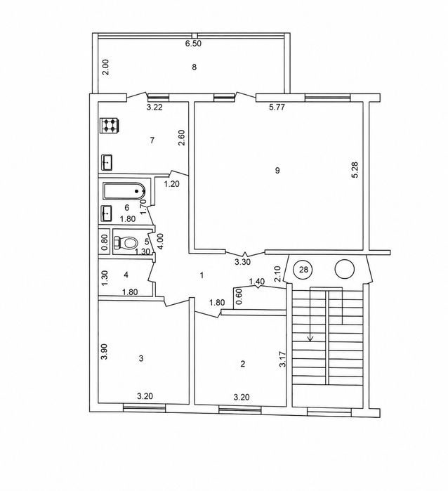4-room apartment, 93 m², Tashkent, Yashnabad District, for sale