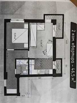 2-room apartment, 48 m², Tashkent, Yashnabad District, for sale