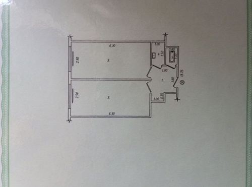 2-room apartment, 43 m²