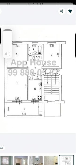 3-room apartment, 68 m²