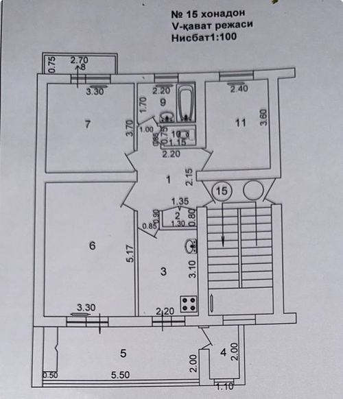 3-room apartment, 71 m²