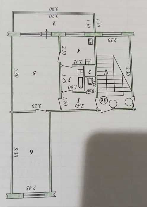 2-xonali kvartira, 50 m², Toshkent, Yashnobod tumani, sotuvga