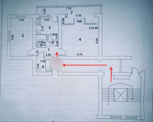 2-room apartment, 53 m²