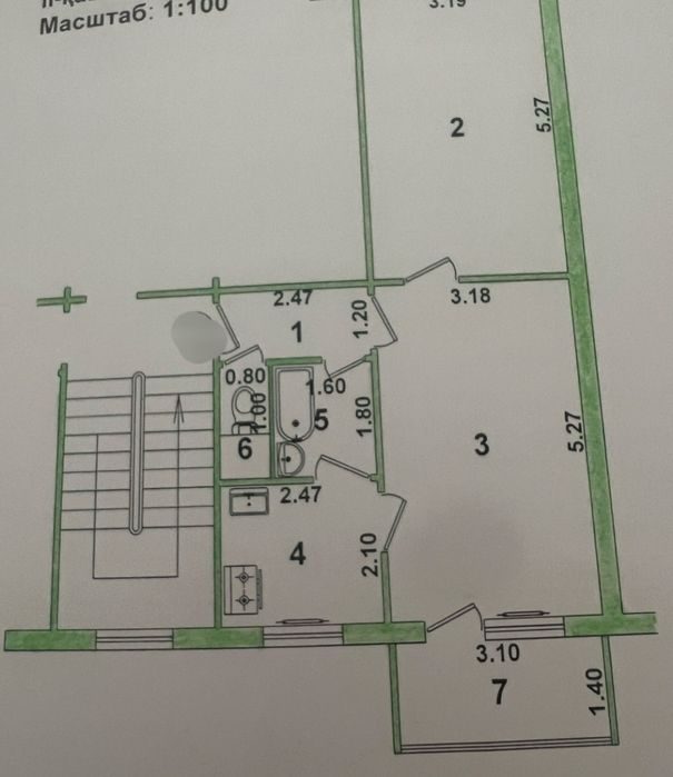 2-room apartment, 50 m², Tashkent, Chilanzar District, for sale