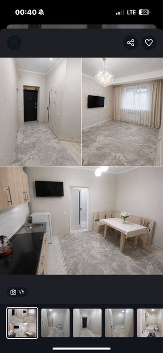 1-комнатная квартира, 38 м²