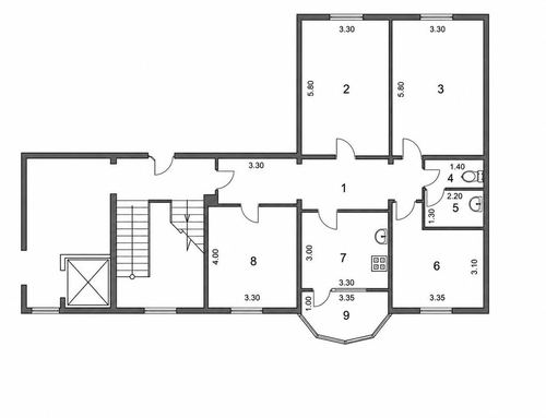 4-room apartment, 100 m²