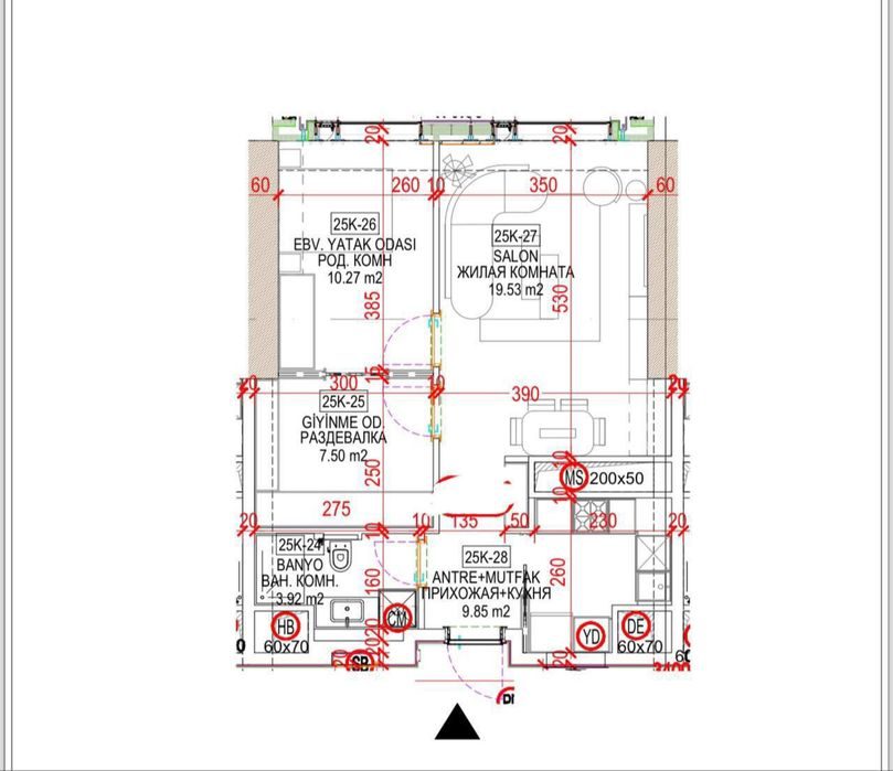 2-xonali kvartira, 53 m², Toshkent, Shayxontohur tumani, sotuvga