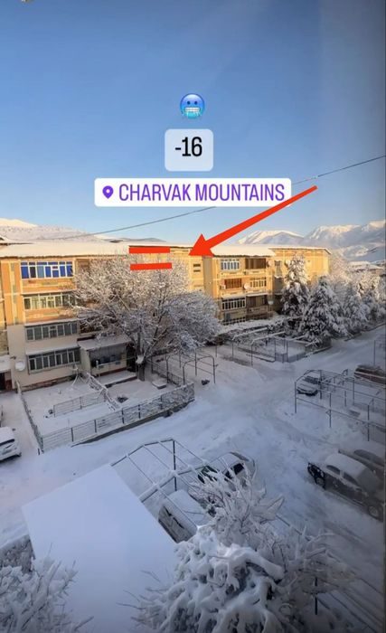 2-xonali kvartira, 61 m², Чарвак, sotuvga