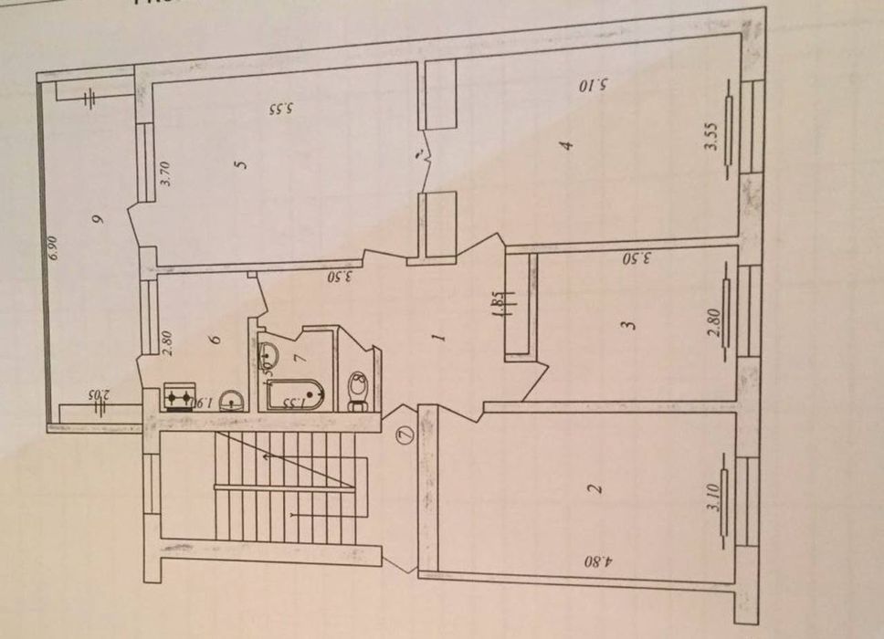 4-room apartment, 82 m², Tashkent, Yunusabad District, for sale