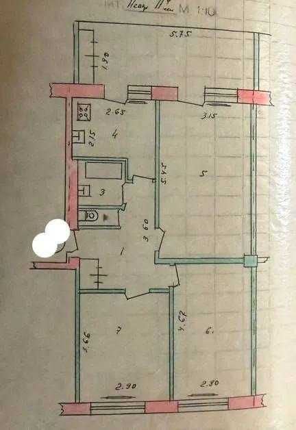 3-room apartment, 70 m²