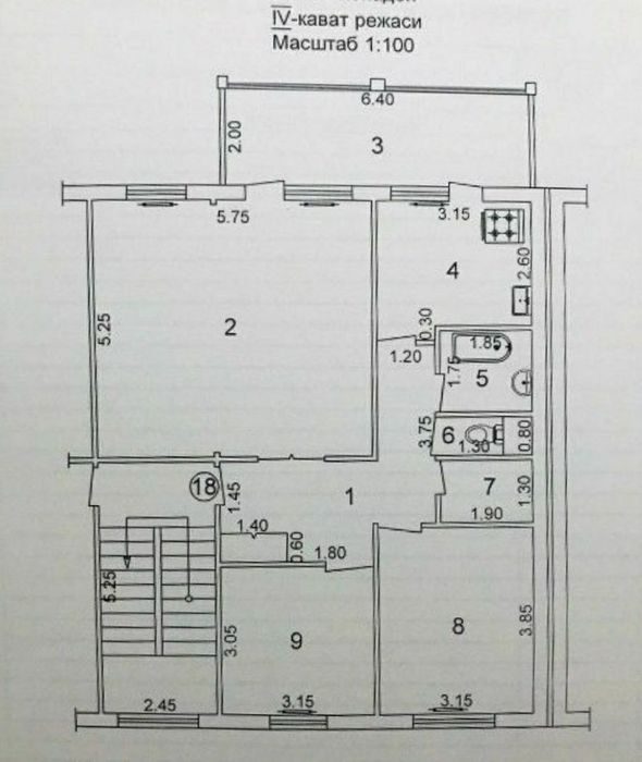3-xonali kvartira, 92 m², Toshkent, Yunusobod tumani, sotuvga