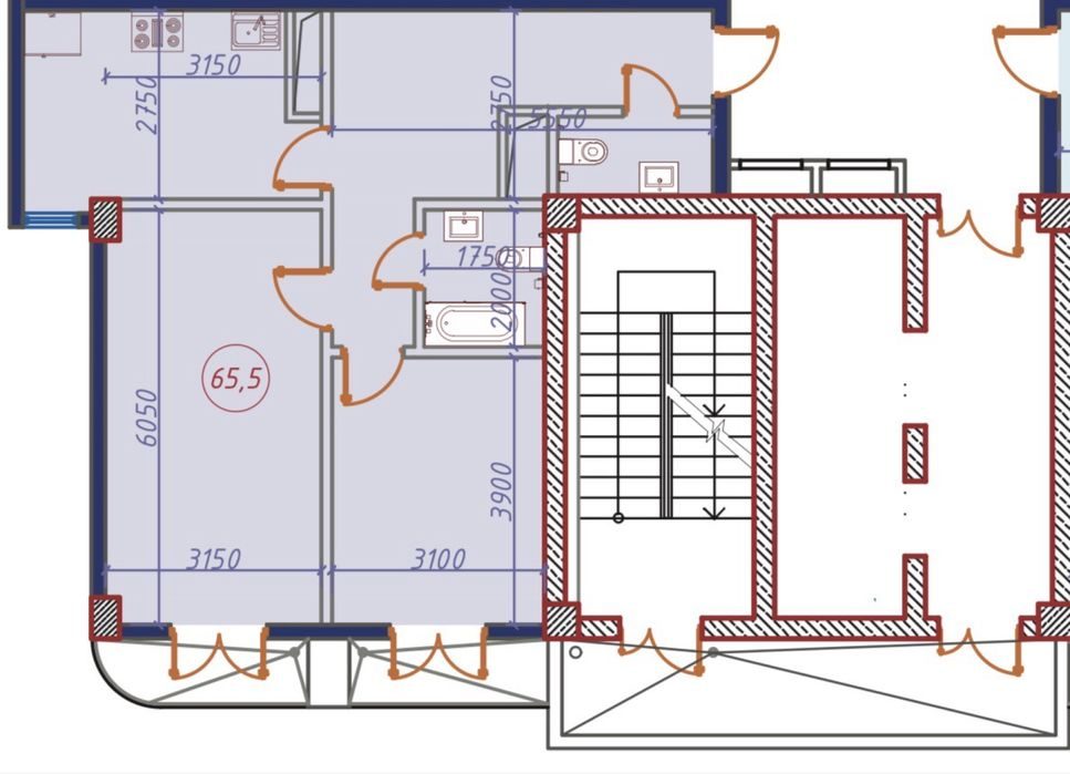 2-room apartment, 65.32 m², Tashkent, Yunusabad District, for sale