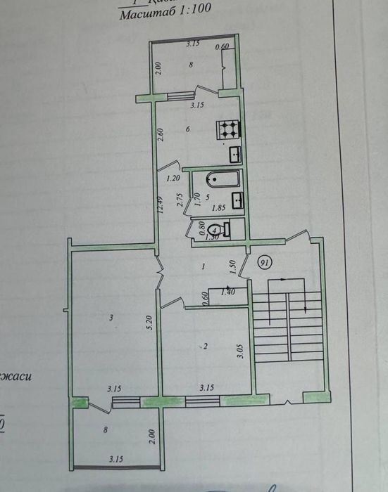 2-room apartment, 60 m², Tashkent, Yunusabad District, for sale
