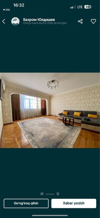 4-xonali kvartira, 100 m²