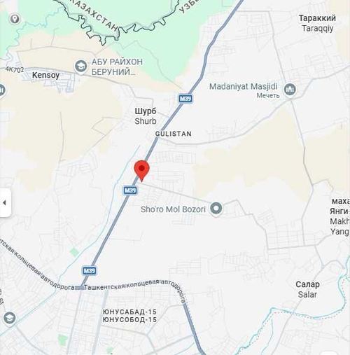 Уч Кахрамон Чимкентская трасса,школа № 33 Мечеть Садулло Ота 13 соток
