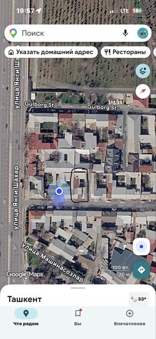 Yunusobod tumani obod mahalla 3,5 sotix yer narxida sotiladi