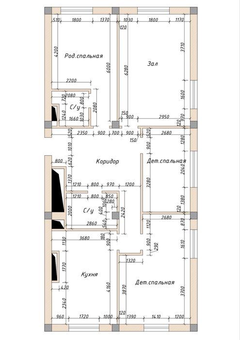 4-room apartment, 124 m²