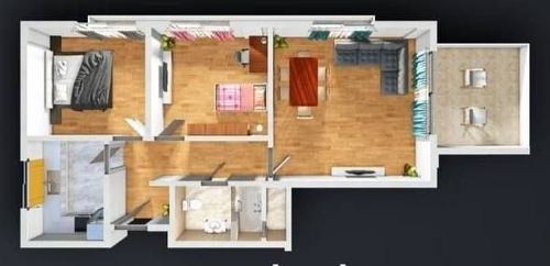 3-xonali kvartira, 79 m²