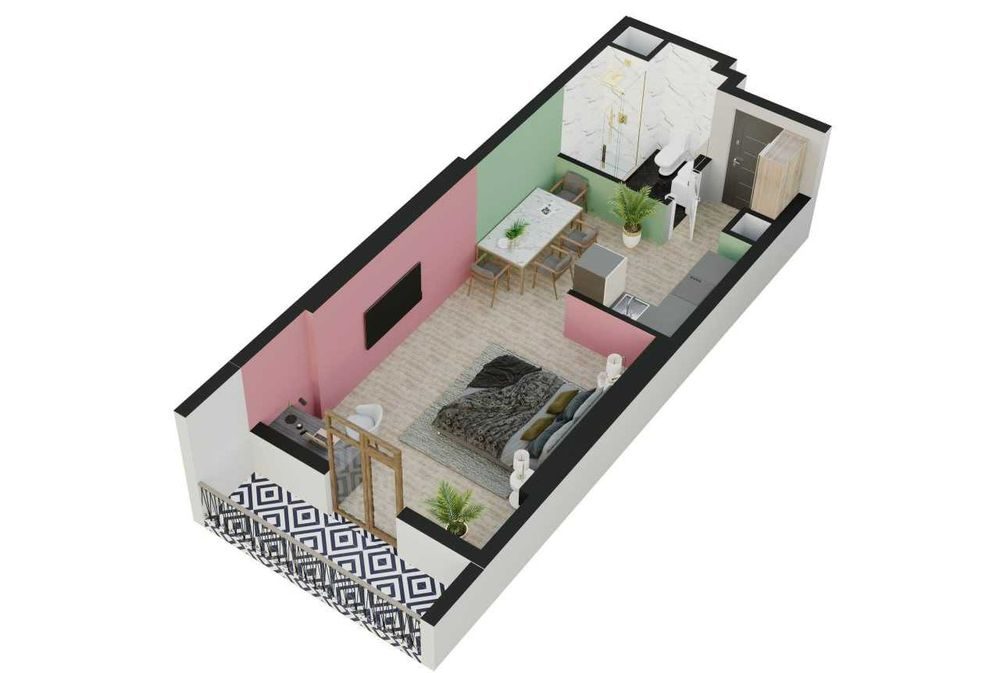 1-room apartment, 38 m², Tashkent, Yakkasaray District, for sale