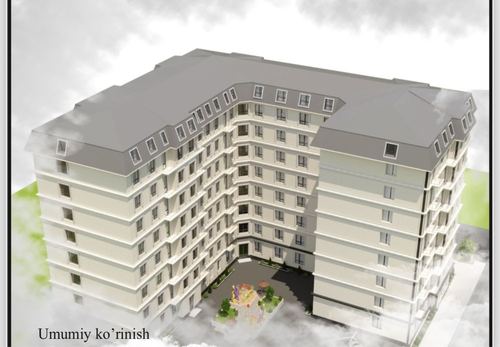 1-комнатная квартира, 54.39 м²