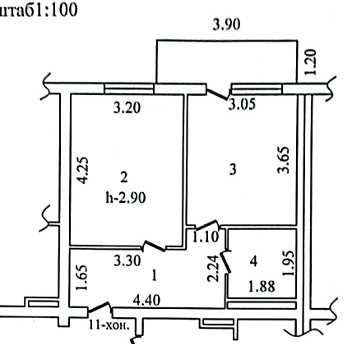 1-комнатная квартира, 37 м²