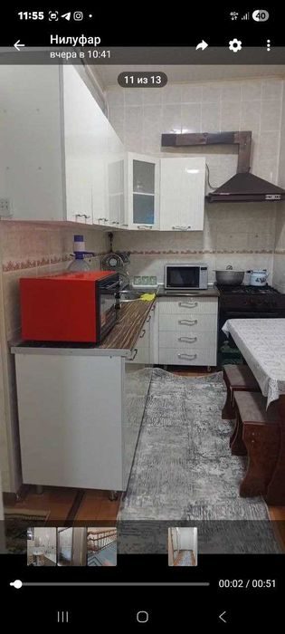 2-комнатная квартира, 50 м², Чирчик, в аренду