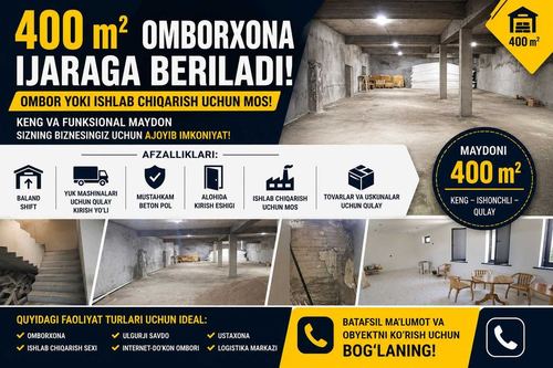 1-комнатная квартира, 400 м²