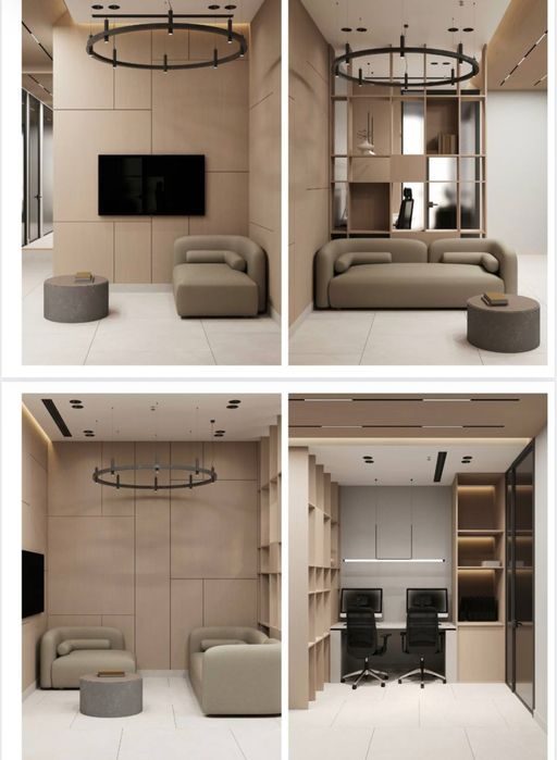 “Piramit Tower” 12 этаж с Автрский проект Аренда офис 87 м2