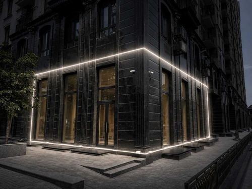 Угловой ритейл 514 м² | 2 Фасада | Терраса | Шота Руставели (55)
