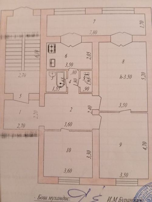 3-комнатная квартира, 87 м²