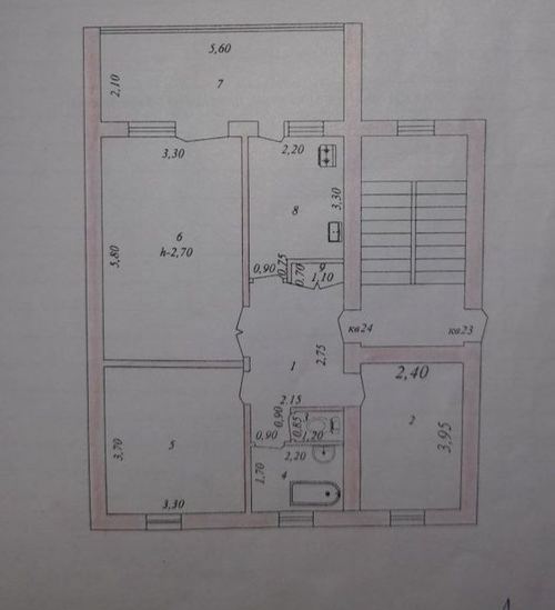 3-комнатная квартира, 80 м²