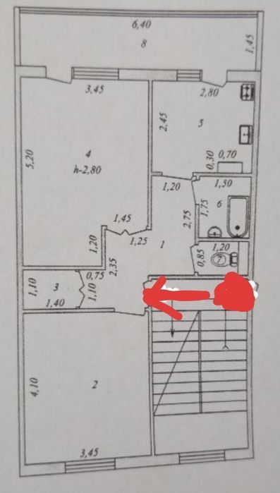 2-комнатная квартира, 63 м²