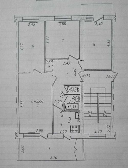 4-xonali kvartira, 64.27 m²