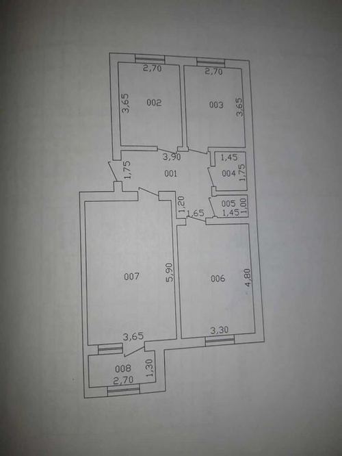 3-xonali kvartira, 73 m²