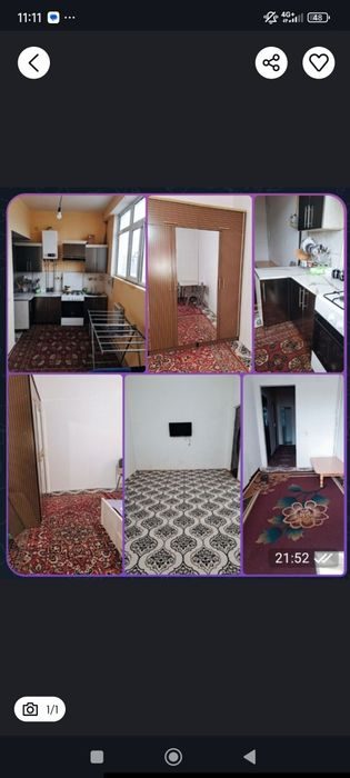 2-комнатная квартира, 67 м², Ургенч, в аренду