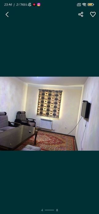 2-комнатная квартира, 60 м², Ургенч, в аренду