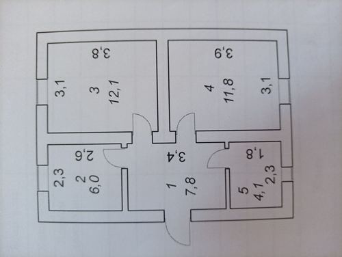 2-room apartment, 42 m²