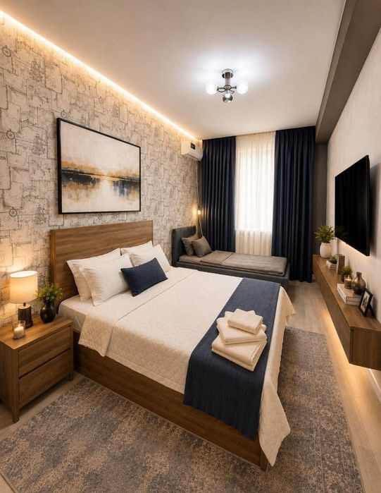 1-комнатная квартира, 45 м², Ташкент, Учтепинский район, в аренду