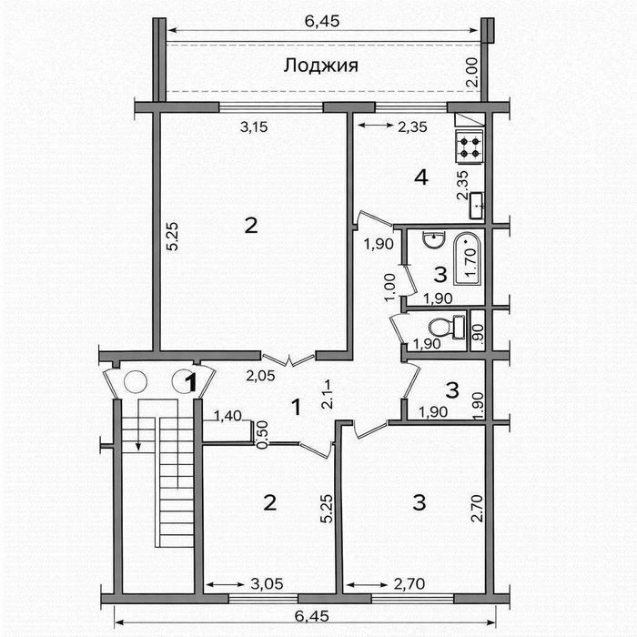 3-комнатная квартира, 78 м², Ташкент, Мирзо-Улугбекский район, на продажу