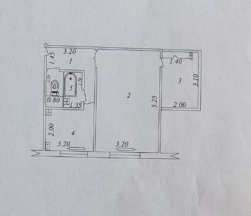 1-комнатная квартира, 38 м²