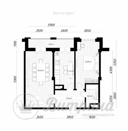 3-комнатная квартира, 70 м²