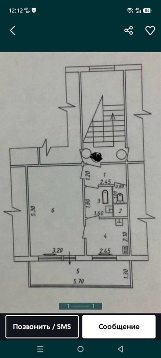 1-room apartment, 38 m², Tashkent, Yashnabad District, for sale