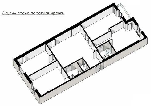 4-комнатная квартира, 124 м²