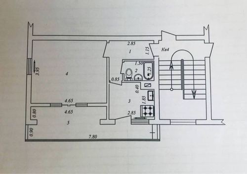 1-комнатная квартира, 40 м²