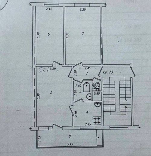3-комнатная квартира, 67 м²