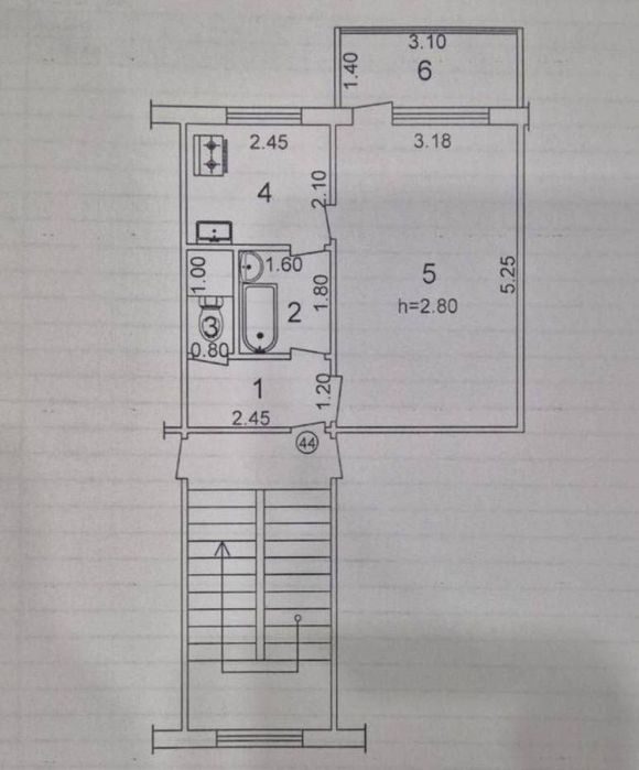 1-комнатная квартира, 35 м², Ташкент, Мирзо-Улугбекский район, на продажу