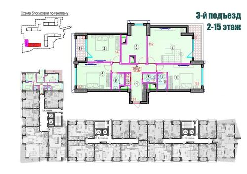 4-комнатная квартира, 109 м²