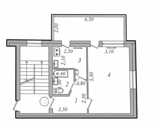 1-комнатная квартира, 42 м²